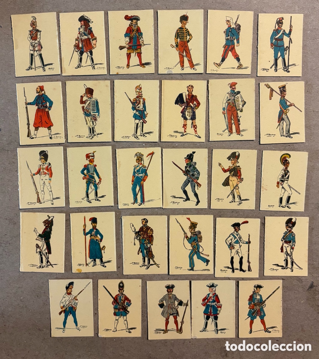 Collectionnisme Papier divers: 29 TAPAS CERILLAS COLECCI&Oacute;N SOLDADOS ANTIGUOS.