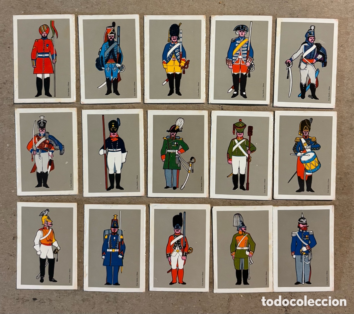 Otros Art&iacute;culos de Coleccionismo en Papel: 15 TAPAS CERILLAS COLECCI&Oacute;N SOLDADOS ANTIGUOS.