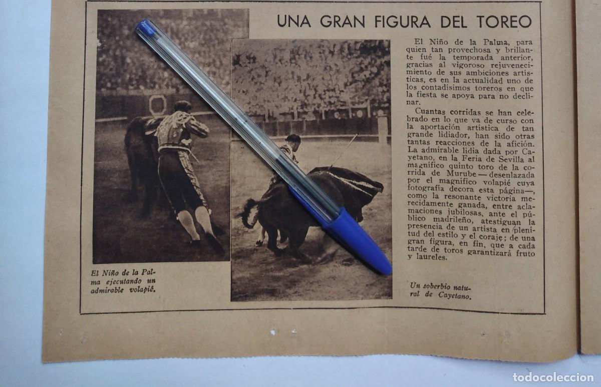 Otros Art&iacute;culos de Coleccionismo en Papel: CAYETANO ORDO&Ntilde;EZ AGUILERA EL NI&Ntilde;O DE LA PALMA FERIA DE SEVILLA RECORTE DE PRENSA A&Ntilde;O 1935