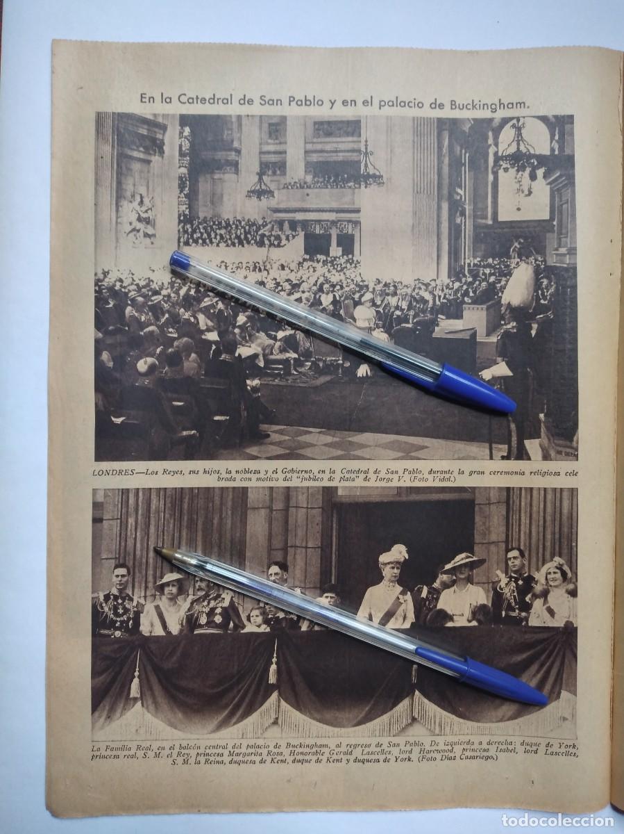 Otros Art&iacute;culos de Coleccionismo en Papel: LONDRES LA FAMILIA REAL EN EL BALC&Oacute;N DE BUCKINGHAM CATEDRAL SAN PABLO JUBILEO JORGE V A&Ntilde;O 1935