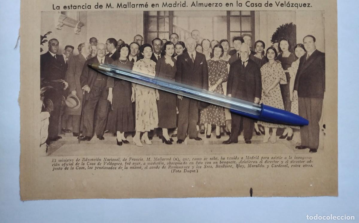 Otros Art&iacute;culos de Coleccionismo en Papel: MADRID INAUGURACI&Oacute;N CASA VEL&Aacute;ZQUEZ MALLARME MINSTRO DE FRANCIA CONDE ROMANES BENLLIURE BLAY MARA&Ntilde;ON