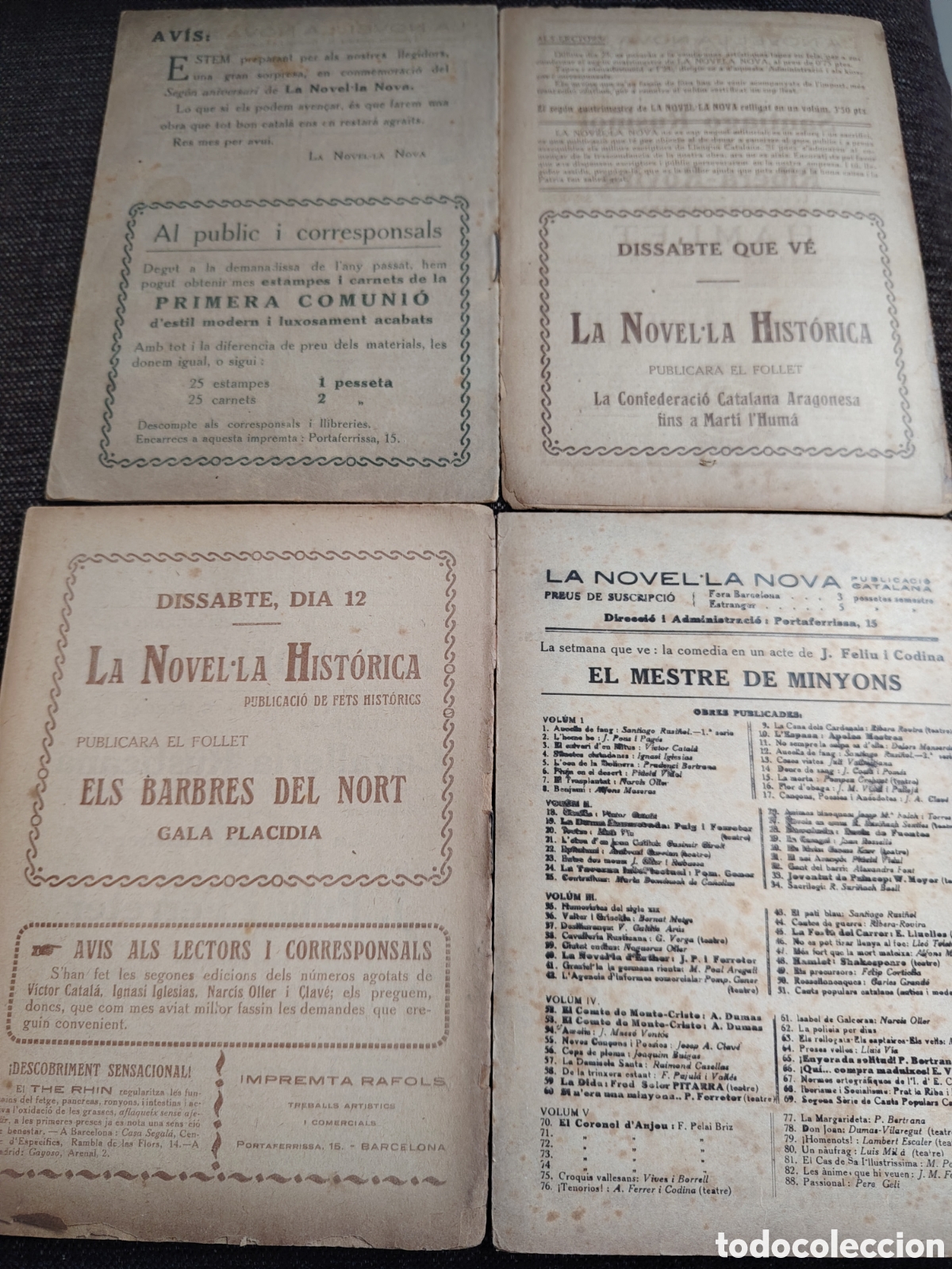 Otros art&iacute;culos de coleccionismo en papel: La Novel.la Nova. 4 n&uacute;meros - Foto 2
