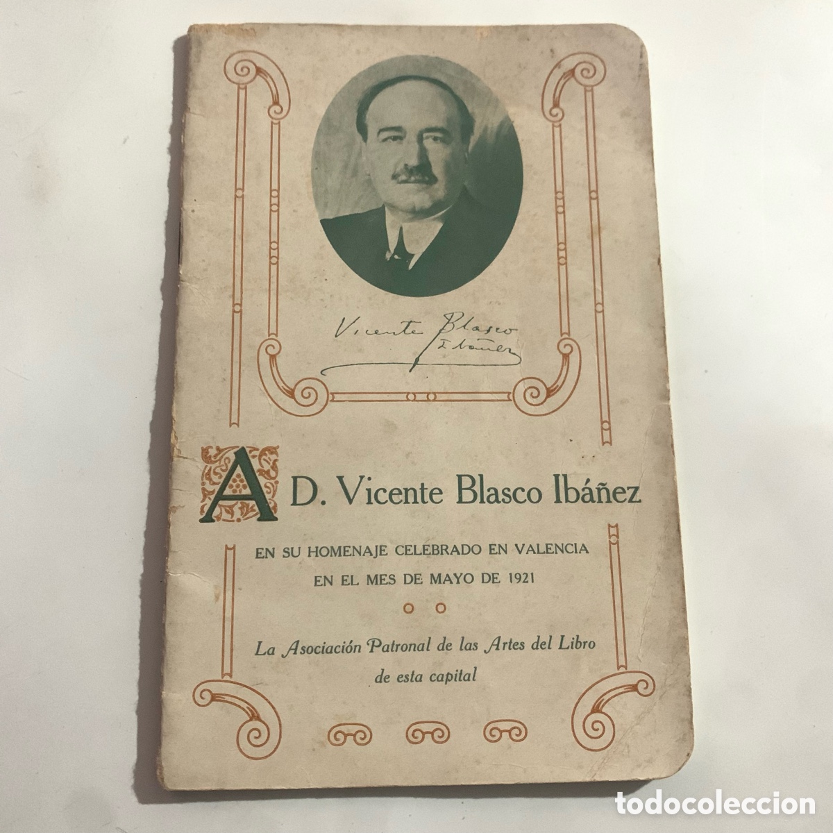 Otros Art&iacute;culos de Coleccionismo en Papel: Libreto discurso homenaje 1921 Vicente Blasco Ib&aacute;&ntilde;ez universidad george Washington