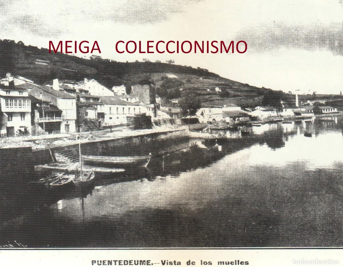 Paper Collecting Others: �Q304 - [A&Ntilde;O 1916]. PUENTEDEUME. VISTA DE LOS MUELLES. CORU&Ntilde;A. GALICIA. [LEER DESCRIPCION]