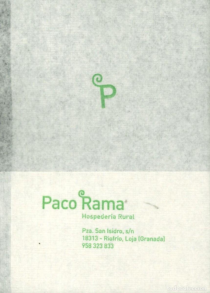 Otros Art&iacute;culos de Coleccionismo en Papel: SERVILLETA PAPEL - PACO RAMA - RIOFRIO (GRANADA)