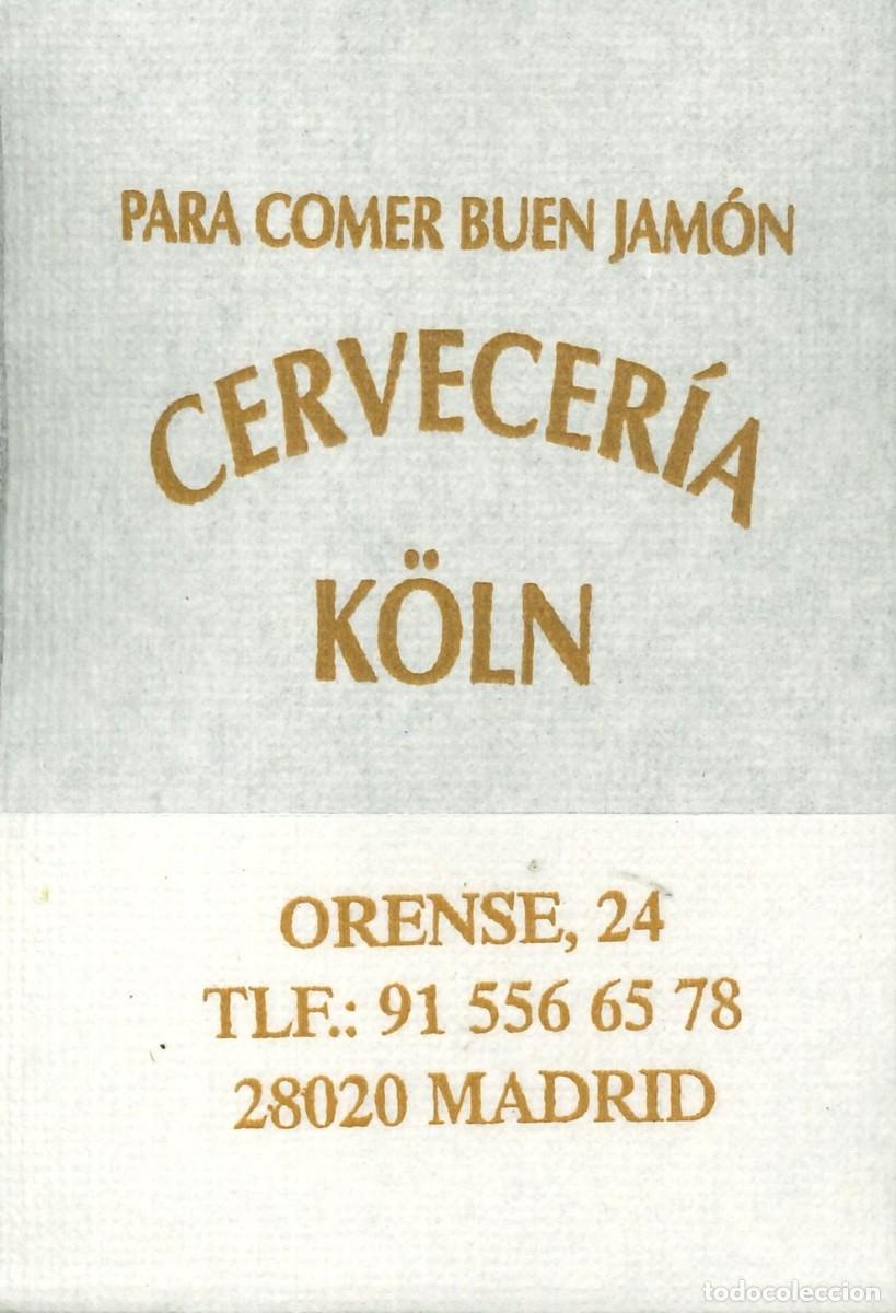 Otros Art&iacute;culos de Coleccionismo en Papel: SERVILLETA PAPEL - CERVECERIA K&Ouml;LN (MADRID)