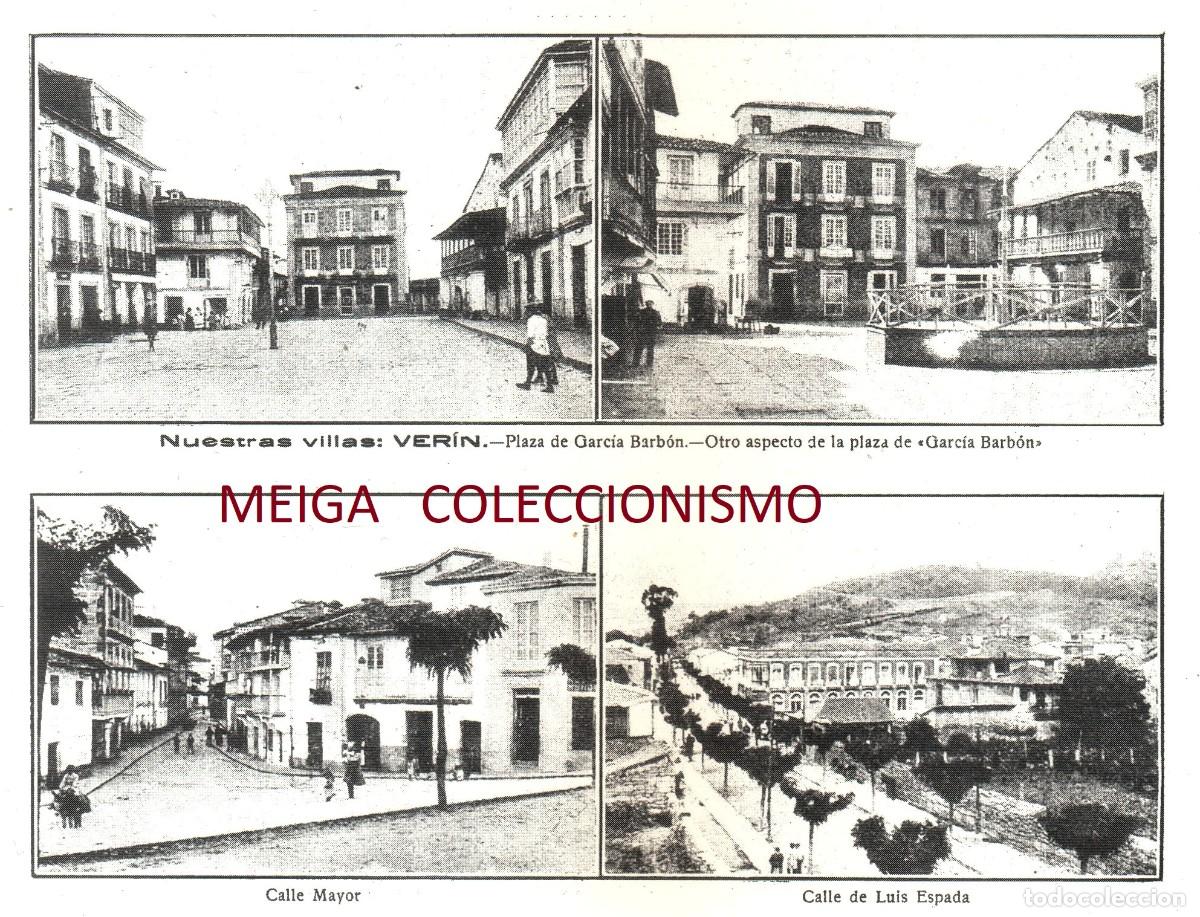 Collectionnisme Papier divers: �Q358 - [A&Ntilde;O 1918]. VERIN. CALLES GARCIA BARBON, MAYOR Y LUIS ESPADA . GALICIA. [LEER DESCRIPCION].