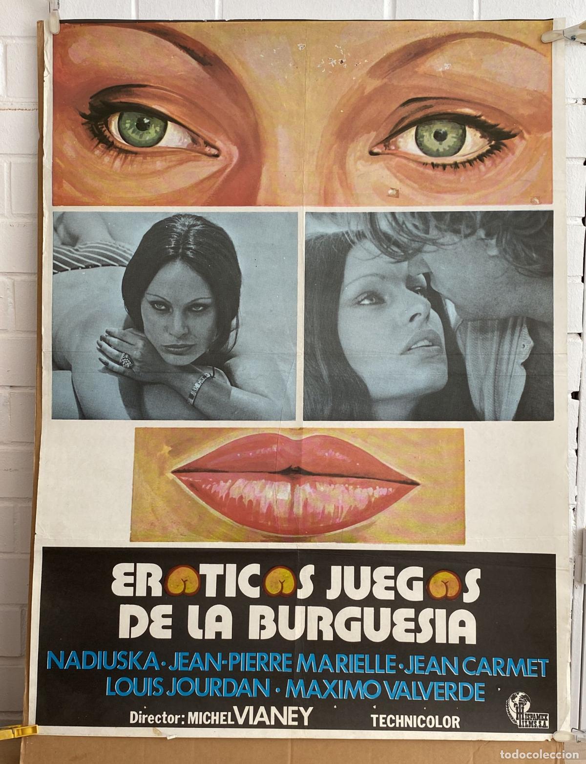 Otros Art&iacute;culos de Coleccionismo en Papel: Er&oacute;ticos juegos de la burgues&iacute;a. Cartel (100x70)