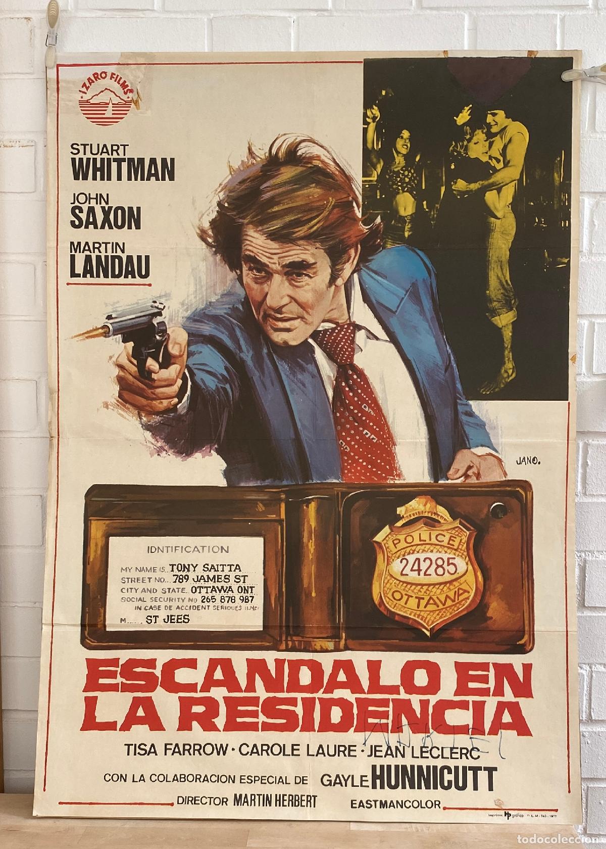 Otros Art&iacute;culos de Coleccionismo en Papel: Esc&aacute;ndalo en la Residencia. Cartel (100x70) de Estreno, 1977