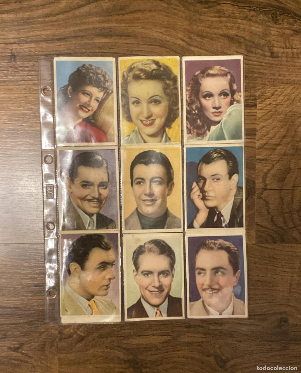 Otros Art&iacute;culos de Coleccionismo en Papel: Lote de 18 cromos Cine Foto. /11x7 cms.) A&ntilde;os 40