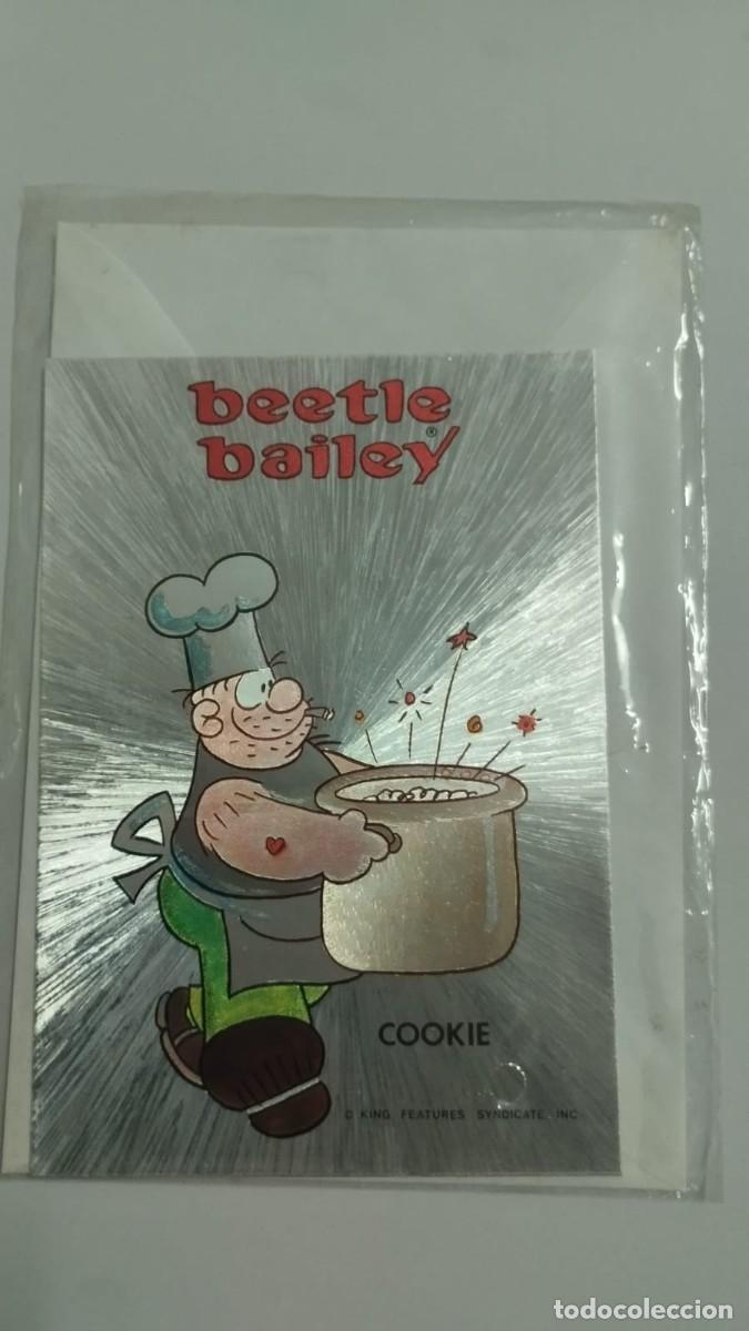 Outros artigos de papel: ANTIGUA POSTAL / OLD POSTCARD: BEETLE BAILEY , COOKIE. MORT WALKER 1970
