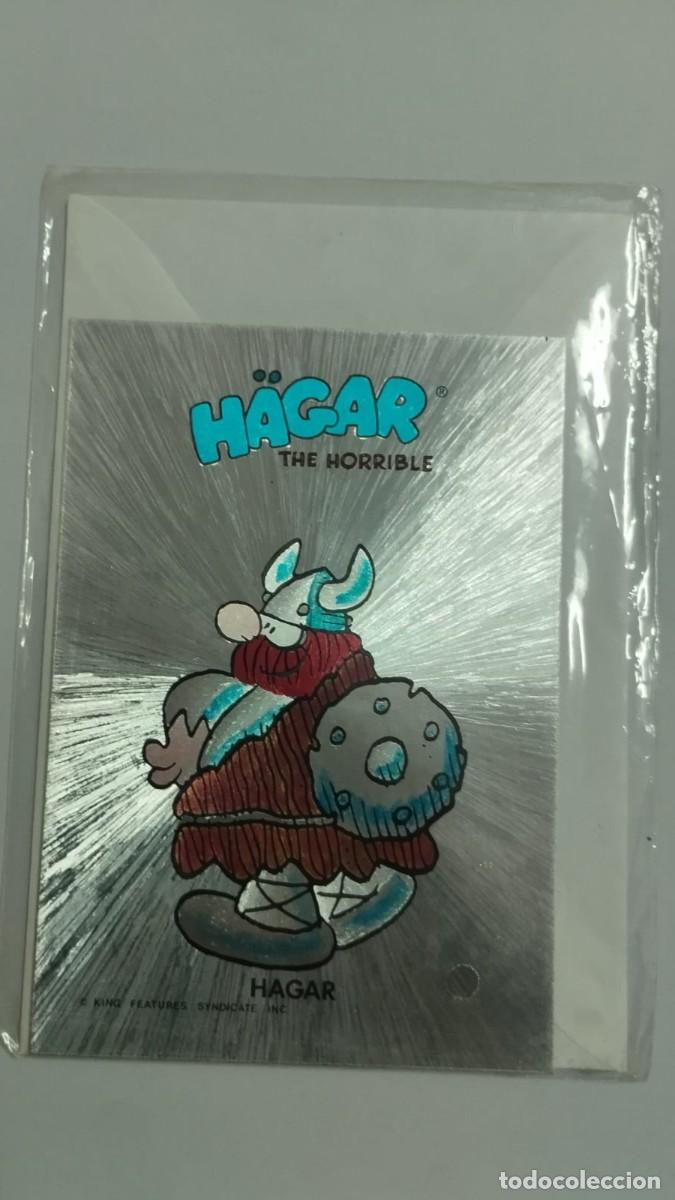 Outros artigos de papel: ANTIGUA TARJETA / OLD CARD: H&Auml;GAR THE HORRIBLE, H&Auml;GAR . MORT WALKER 1970