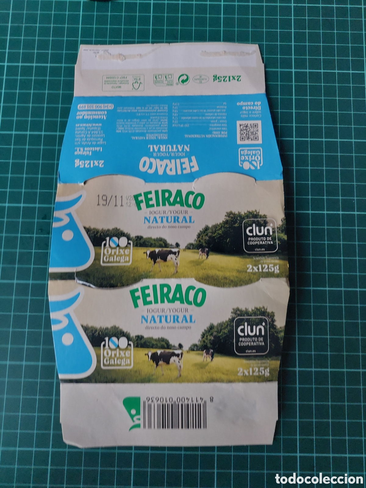 Otros Art&iacute;culos de Coleccionismo en Papel: ETIQUETA EMBOLTORIO FEIRACO NATURAL YOGUR LA CORU&Ntilde;A GALICIA ESPA&Ntilde;A