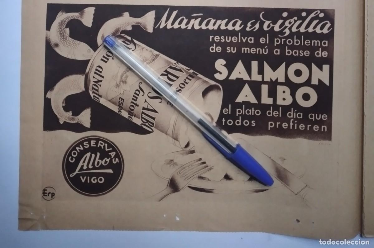 Otros Art&iacute;culos de Coleccionismo en Papel: CONSERVAS ALBO VIGO SALM&Oacute;N MA&Ntilde;ANA ES VIGILIA RESUELVA EL PROBLEMA PUBLICIDAD RECORTE PRENSA 1935