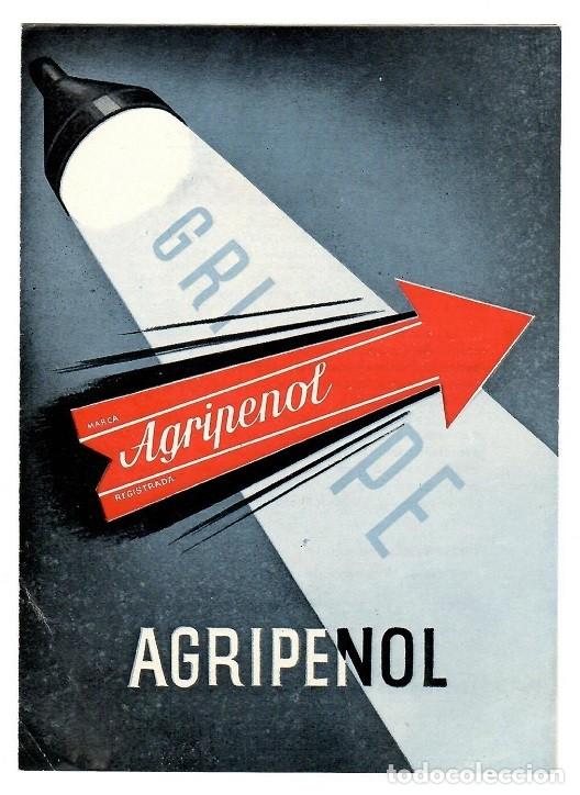Collectionnisme Papier divers: Antiguo d&iacute;ptico de Farmacia / Agripenol &middot; Uritofos ( antigotoso es. - Laboratorios Universo &middot; Madrid