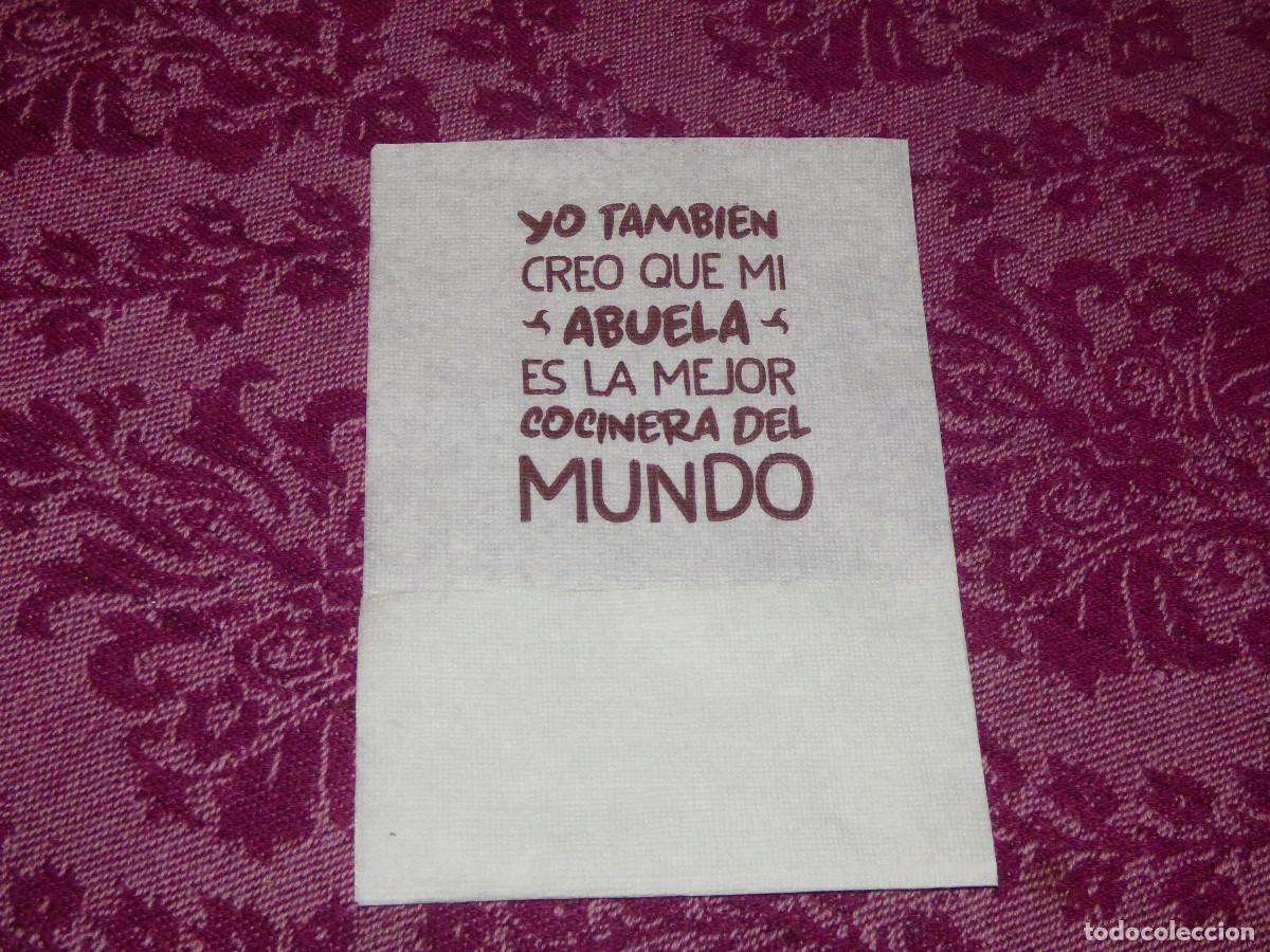 Collectionnisme Papier divers: Servilleta de papel,publicidad.