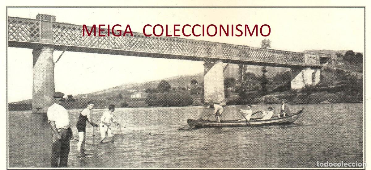 Otros Art&iacute;culos de Coleccionismo en Papel: �Q419 - [A&Ntilde;O 1924]. PESCA DEL MUGIL EN EL MI&Ntilde;O. PUENTE FERROCARRIL. GALICIA. [LEER DESCRIPCION].