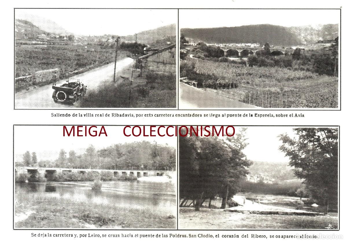 Outros artigos de papel: �Q420 - [A&Ntilde;O 1924]. RIBADAVIA. SAN CLODIO. AVIA. RIBERO. ORENSE. GALICIA. [LEER DESCRIPCION].