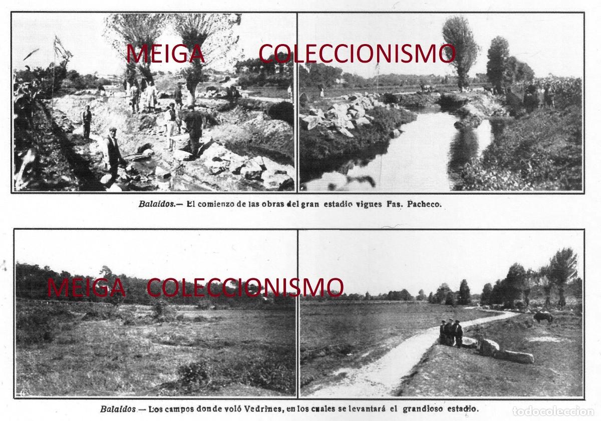 Altri oggetti di carta: �Q427 - [A&Ntilde;O 1924]. COMIENZO DE LAS OBRAS DE CONSTRUCCION ESTADIO FUTBOL CELTA VIGO. [LEER DESCRIP].