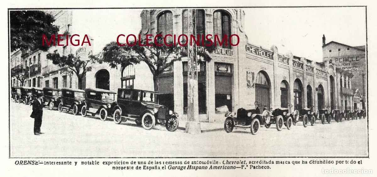 Otros Art&iacute;culos de Coleccionismo en Papel: �Q434 - [A&Ntilde;O 1924]. ORENSE. GARAGE HISPANO AMERICANO. EXPOSICION PEUGEOT. GALICIA. [LEER DESCRIP].