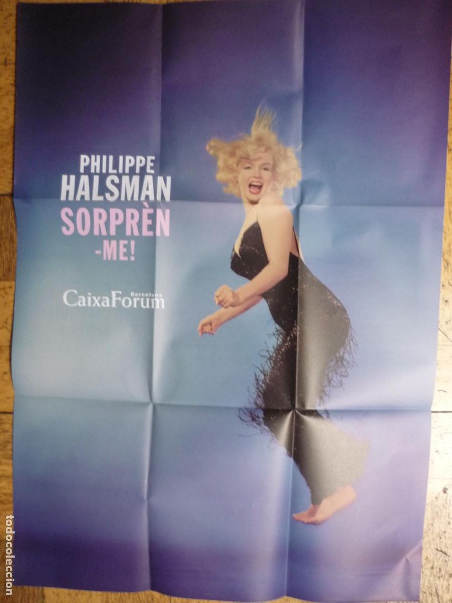Otros Art&iacute;culos de Coleccionismo en Papel: Programa p&oacute;ster Exposici&oacute;n Philippe Halsman. Sorpr&egrave;n-me. Marilyn Monroe caixa forum 2016