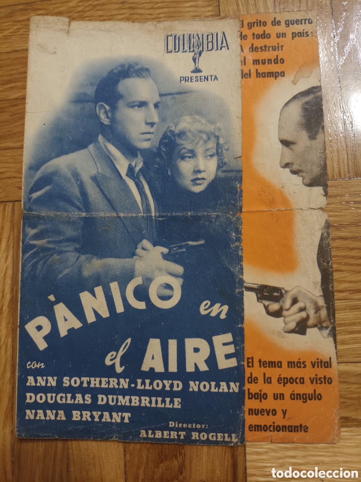 Otros art&iacute;culos de coleccionismo en papel: Programa de cine- P&aacute;nico en el aire - Foto 1