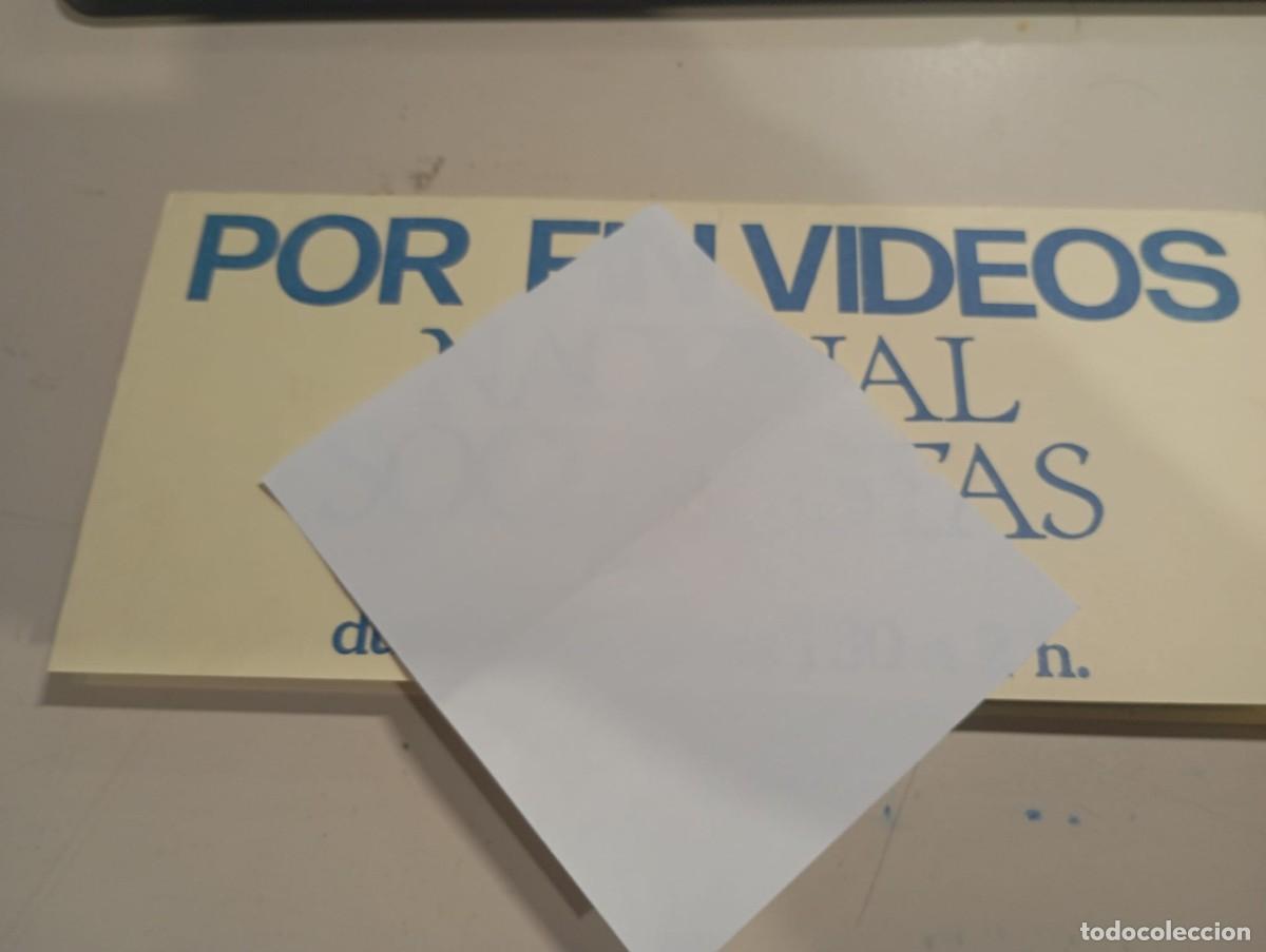 Otros art&iacute;culos de coleccionismo en papel: DIPTICO PUBLICIDAD POR FIN VIDEOS NACIONAL SOCIALISTAS CEDADE REF. UR MES 4 A