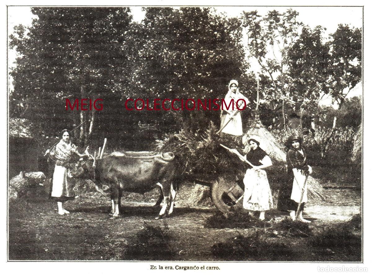 Outros artigos de papel: �Q454 - [A&Ntilde;O 1925]. GALICIA ETNOGRAFIA. EN LA ERA CARGANDO EL CARRO. [LEER DESCRIPCION].