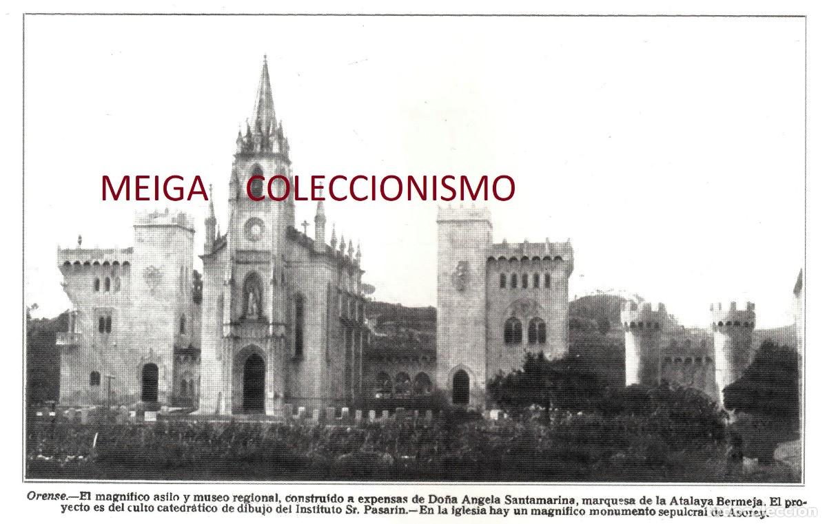 Outros artigos de papel: �Q471 - [A&Ntilde;O 1925]. ORENSE MUSEO ASILO REGIONAL / PONTECESURES. GALICIA. [LEER DESCRIPCION].