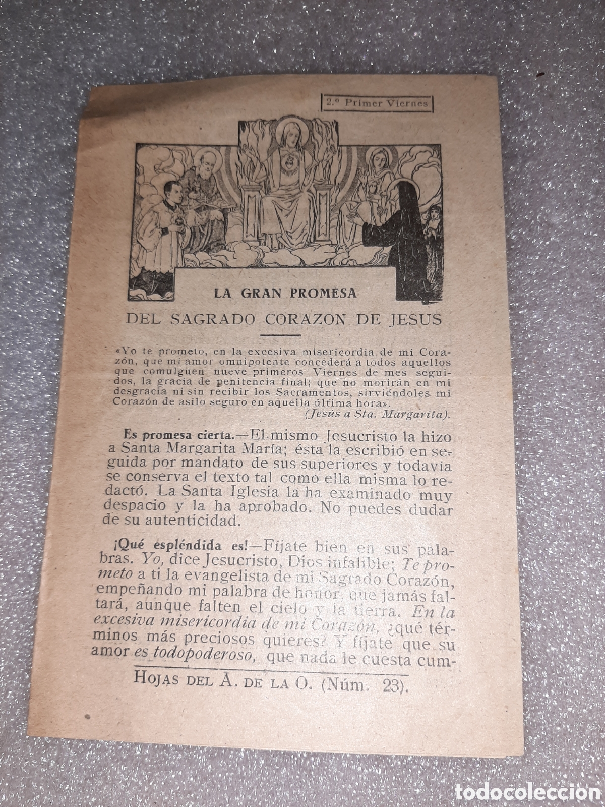 Otros Art&iacute;culos de Coleccionismo en Papel: LA GRAN PROMESA DEL SAGRADO CORAZ&Oacute;N DE JES&Uacute;S DEL A DE LA O N&deg; 28