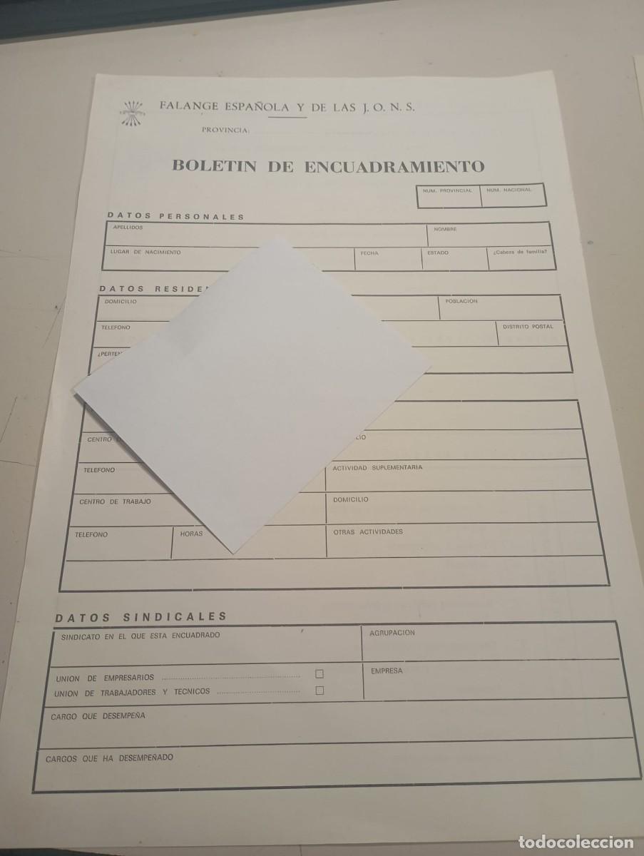 Otros art&iacute;culos de coleccionismo en papel: BOLET&Iacute;N DE ENCUADRAMIENTO FALANGE ESPA&Ntilde;OLA DE LAS JONS A&Ntilde;O 1977 REF. UR MES 4 A