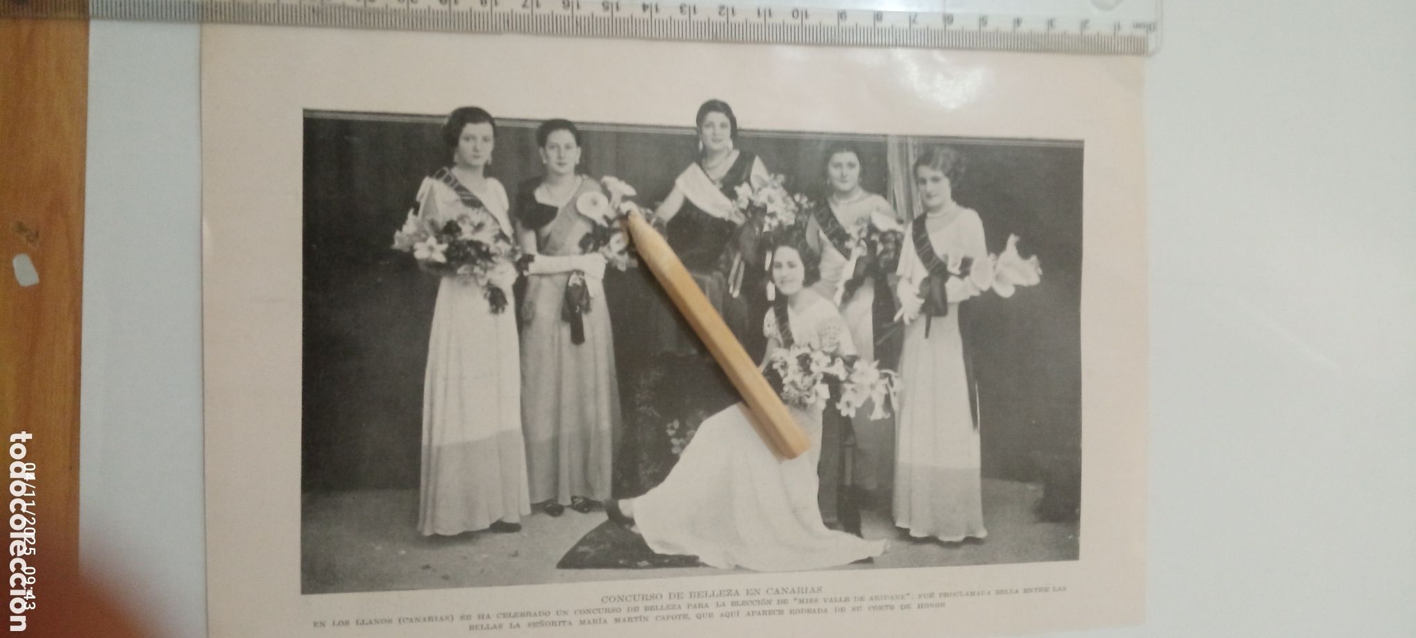 Otros Art&iacute;culos de Coleccionismo en Papel: A&Ntilde;O 1933 CONCURSO BELLEZA CANARIAS MIS VALLE DE ARIDANE,MARIA MARTIN CAPOTE