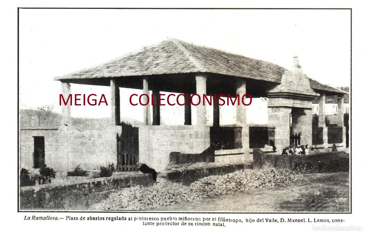 Paper Collecting Others: �Q483 - [A&Ntilde;O 1922]. LA RAMALLOSA. PLAZA DE ABASTOS. NIGRAN. PONTEVEDRA. GALICIA. [LEER DESCRIPCION].