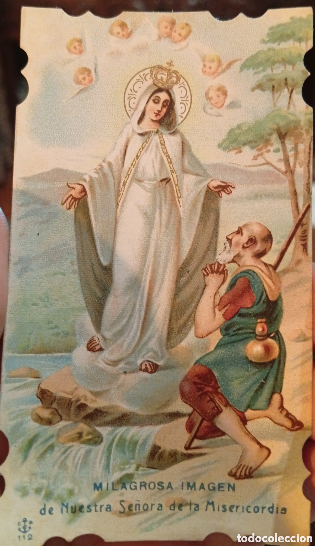 Otros Art&iacute;culos de Coleccionismo en Papel: Lote de 12 muy antiguas estampas religiosas de muy principios del siglo XX