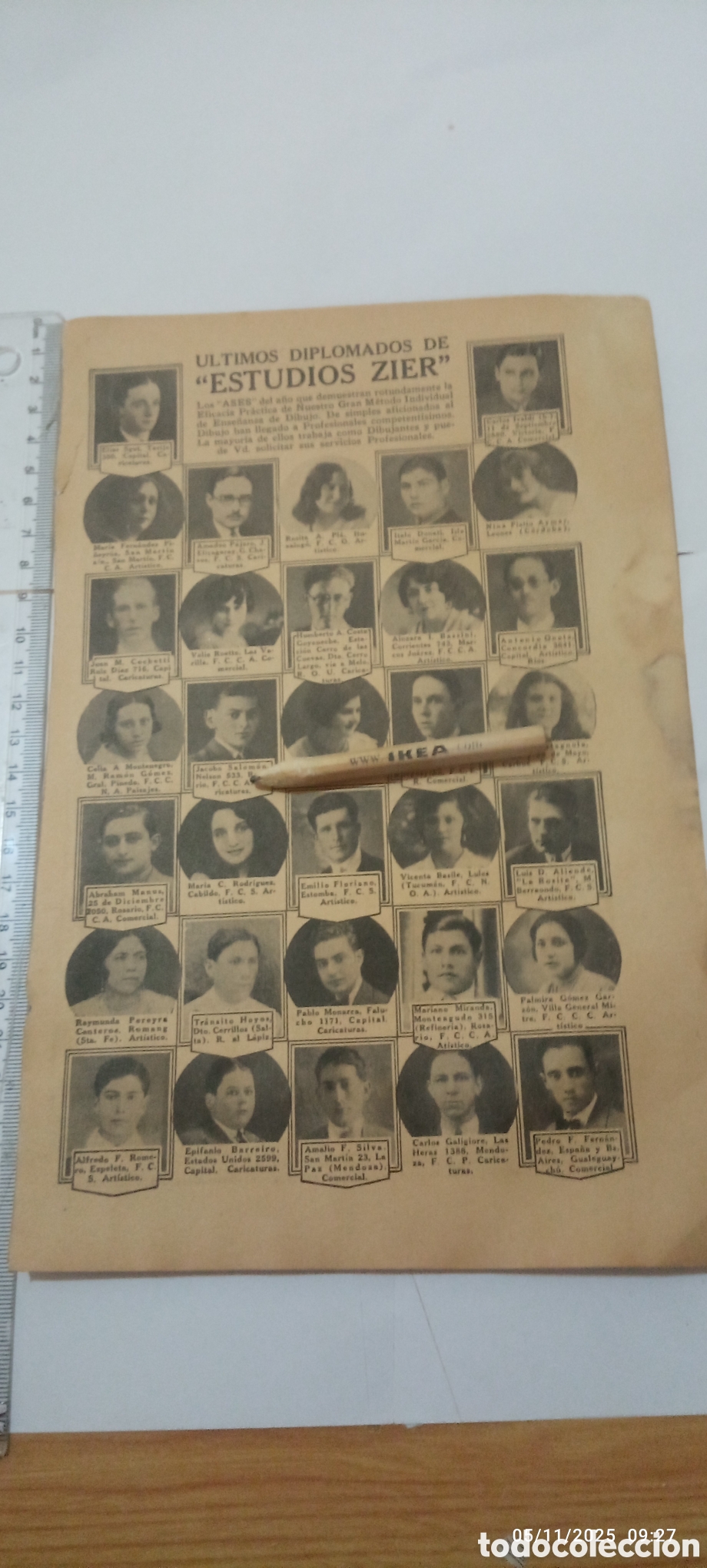 Paper Collecting Others: RECORTE DIPLOMADOS DE ESTUDIOS ZIER A&Ntilde;O 1930 A2