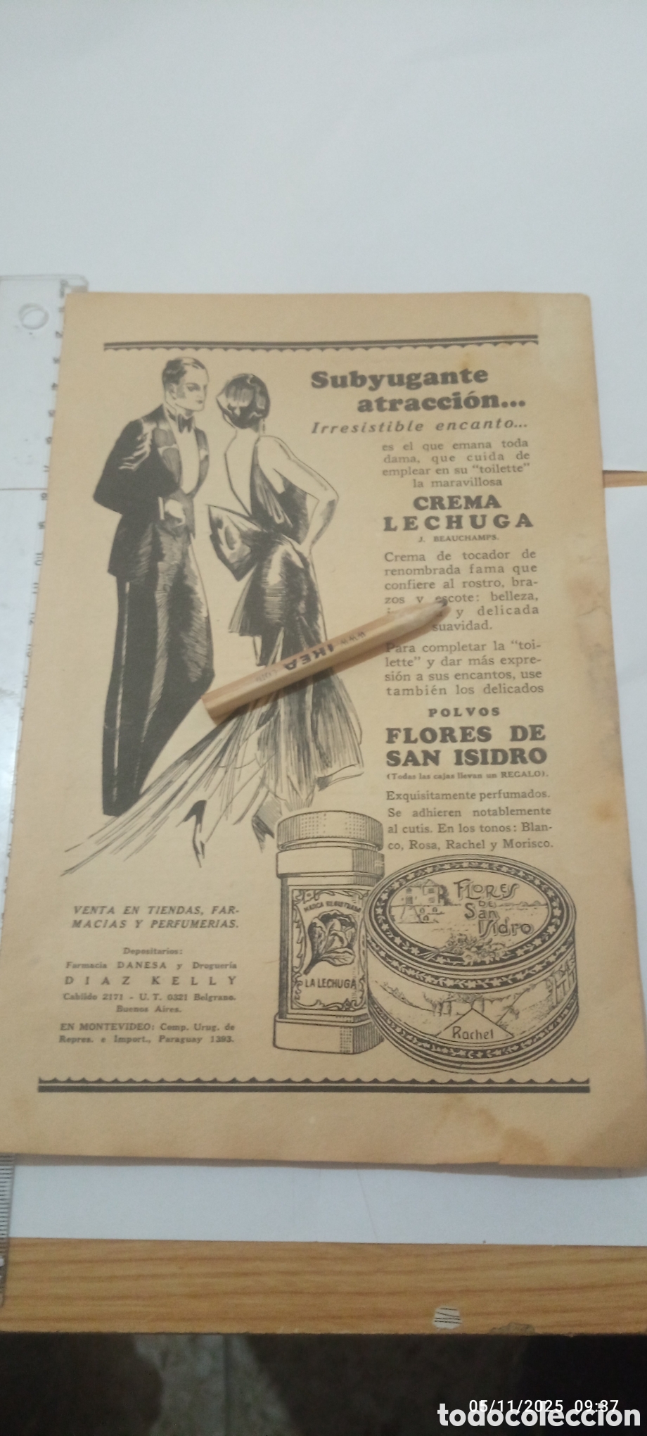 Sammelleidenschaft Andere Papierartikel: RECORTE PUBLICIDAD FLORES DE SAN ISIDRO POLVOS A&Ntilde;O 1930 A2