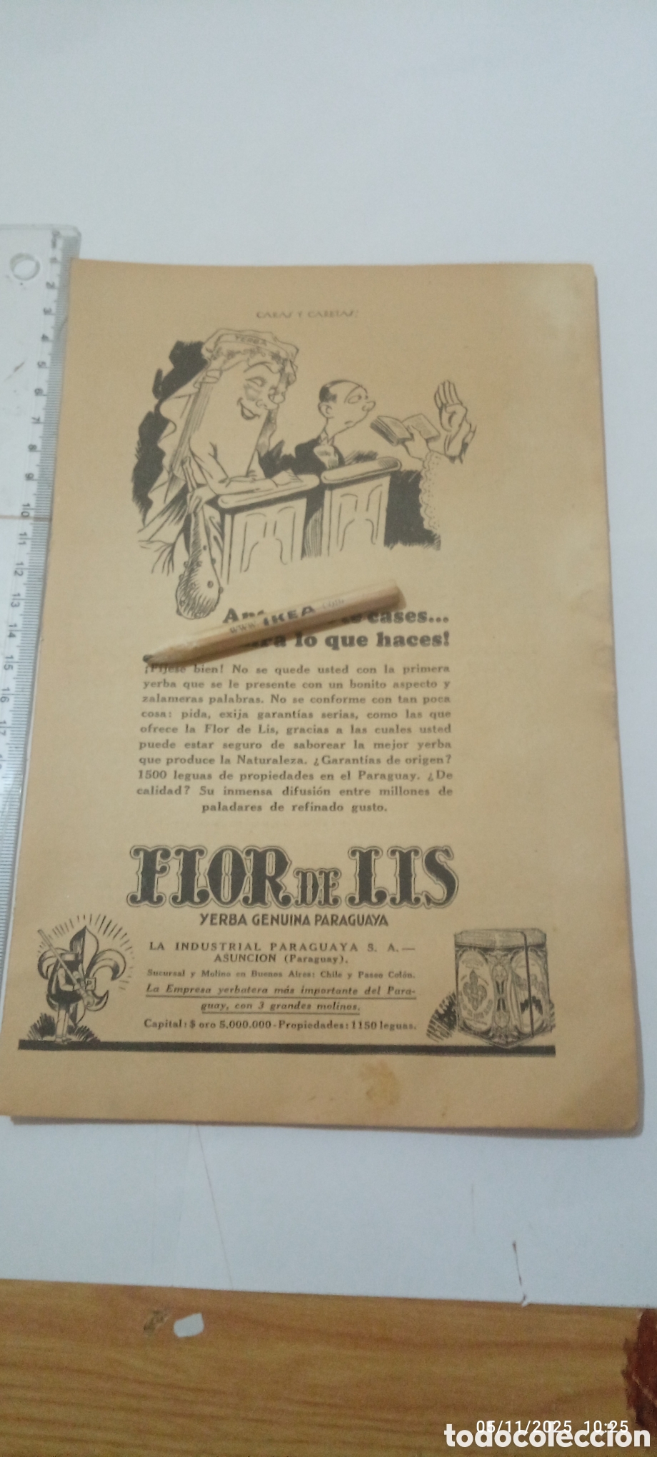 Sammelleidenschaft Andere Papierartikel: RECORTE PUBLICIDAD FLOR DE LIS A&Ntilde;O 1933 A2