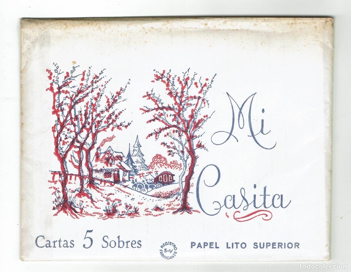 Otros art&iacute;culos de coleccionismo en papel: MI CASITA / Cartas 5 Sobres / Papel lito superior / Registro fabricante 5 - V