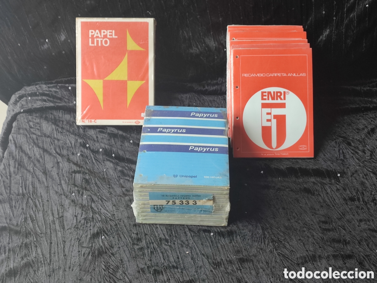 Otros Art&iacute;culos de Coleccionismo en Papel: LOTE DE PAPEL LITIO ENRY PAPYRUS NUEVO EN PAQUETES PLASTIFICADOS