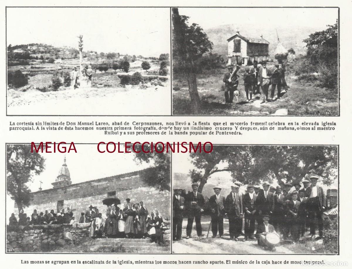 Collectionnisme Papier divers: �Q519 - [A&Ntilde;O 1923]. CERPONZONES. FIESTA EN LA ALDEA. PONTEVEDRA. GALICIA. [LEER DESCRIPCION].