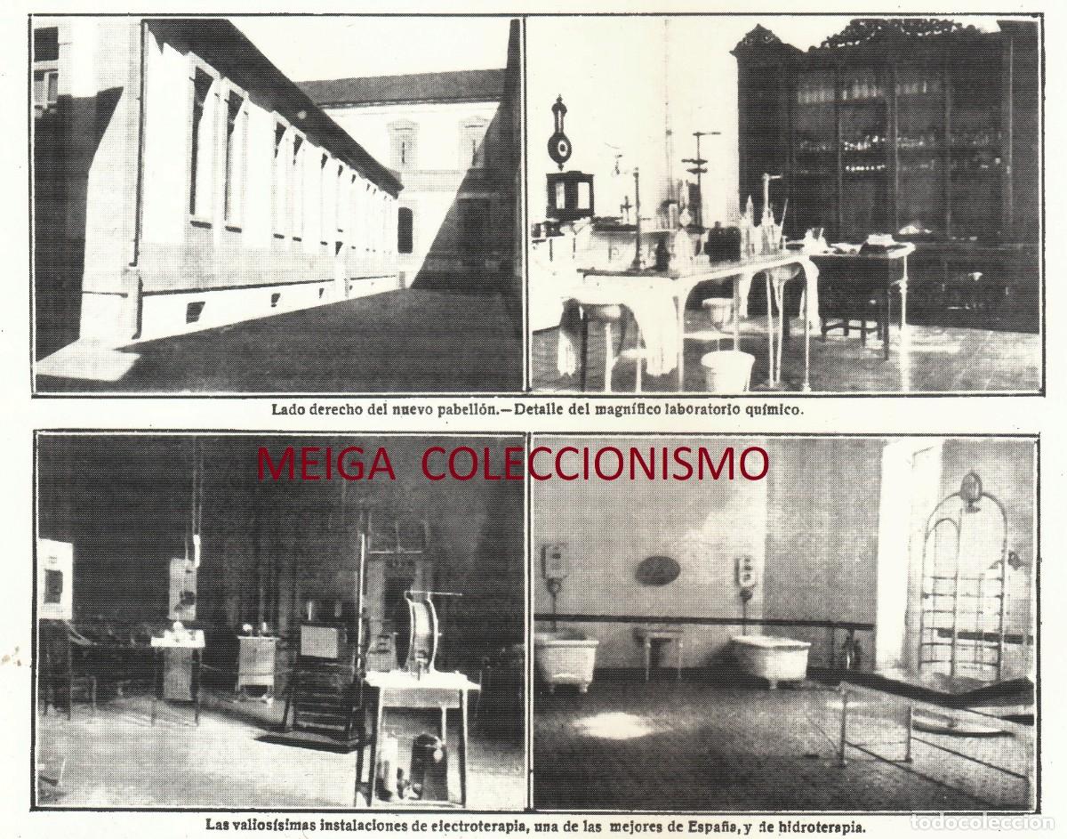 Collectionnisme Papier divers: �Q523 - [A&Ntilde;O 1923]. MANICOMIO CONXO. SALA ELECTROTERAPIA. LABORATORIO. SANTIAGO. [LEER DESCRIPCION].