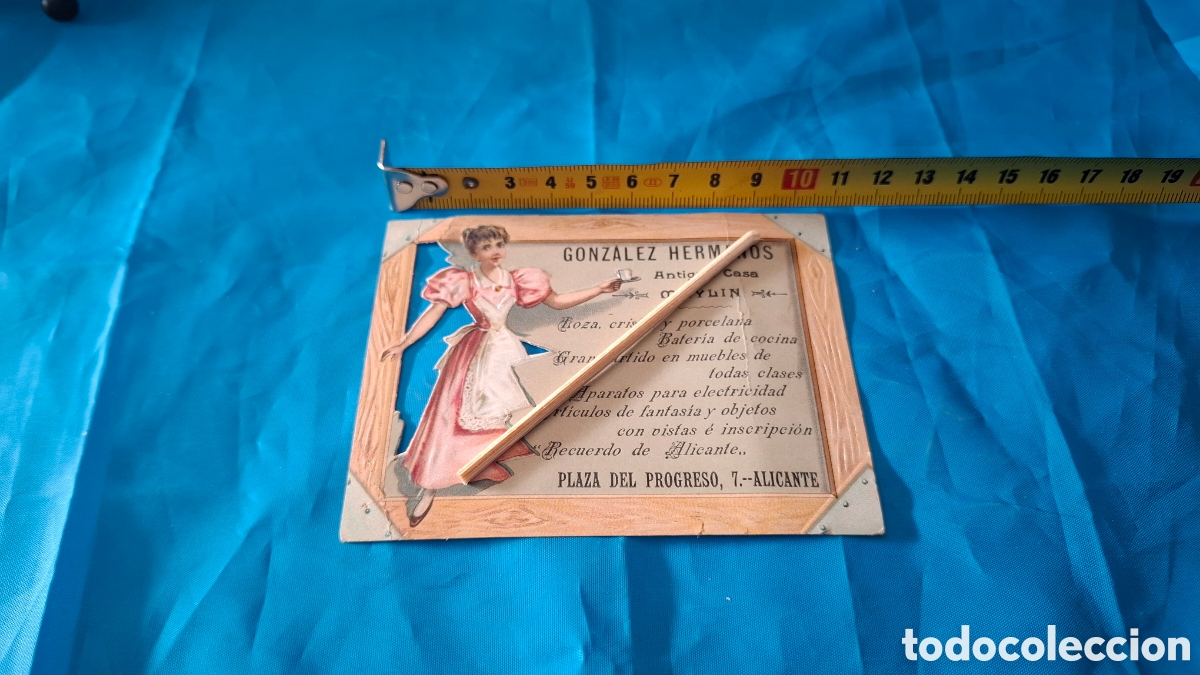 Otros Art&iacute;culos de Coleccionismo en Papel: FOLLETO TROQUELADO PUBLICIDAD GONZ&Aacute;LEZ HERMANOS - ANTIGUA CASA MAYLIN PLAZA DEL PROGRESO, 7 ALICANTE