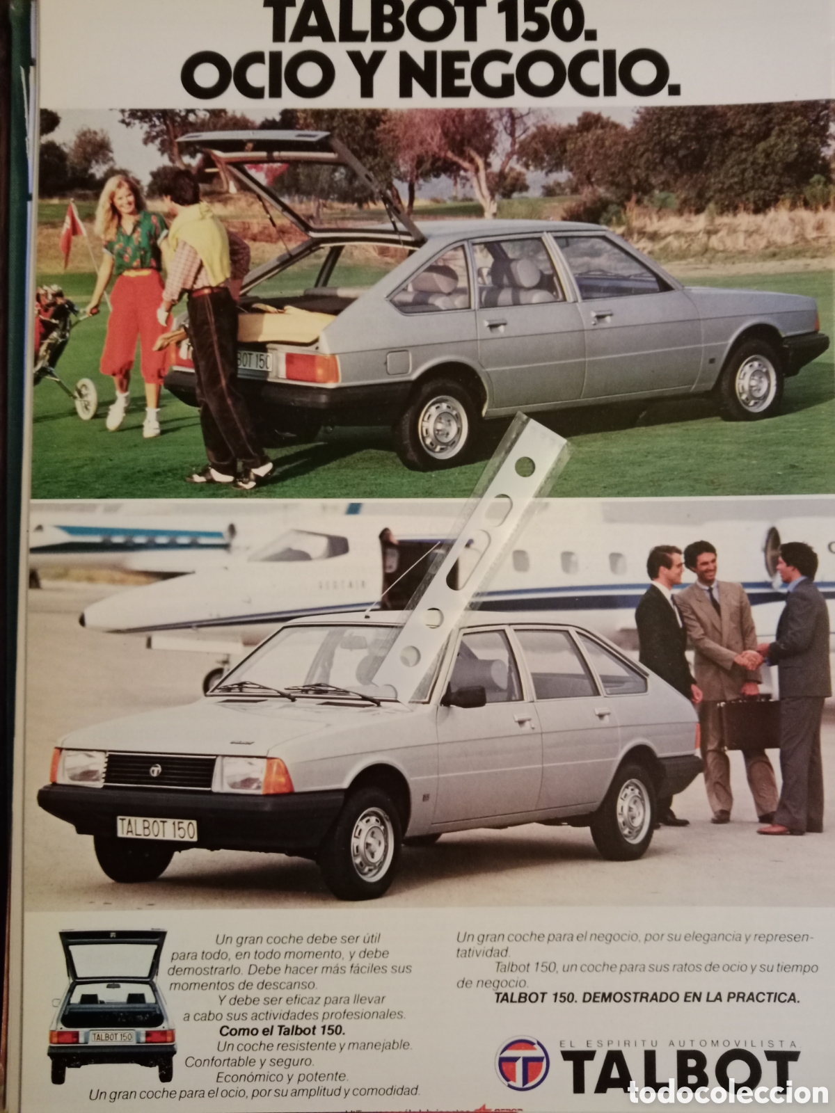 Outros artigos de papel: Publicidad autom&oacute;vil Talbot 150 de 1981
