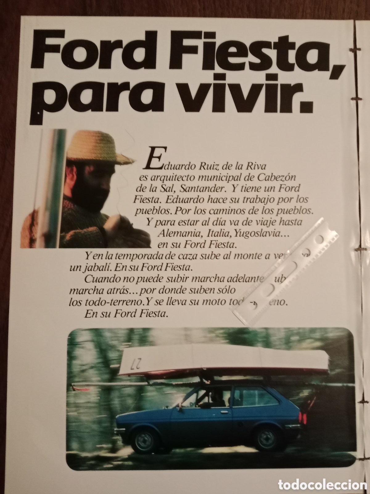 Outros artigos de papel: Publicidad autom&oacute;vil Ford fiesta de 1981