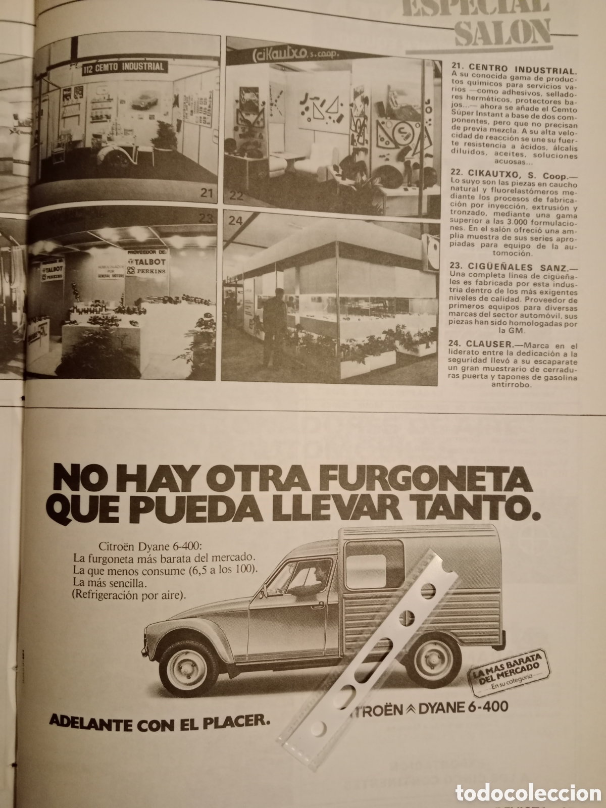 Otros Art&iacute;culos de Coleccionismo en Papel: Publicidad furgoneta Citroen dyane 6 400 de 1981