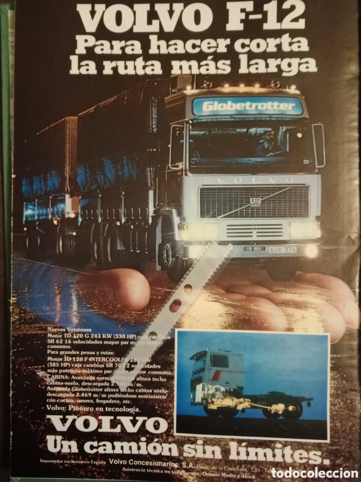 Outros artigos de papel: Publicidad cami&oacute;n Volvo de 1981