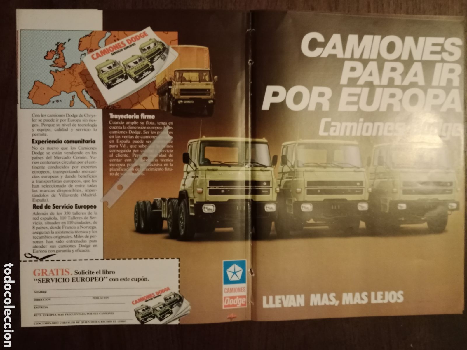 Outros artigos de papel: Publicidad cami&oacute;n Dodge de 1979