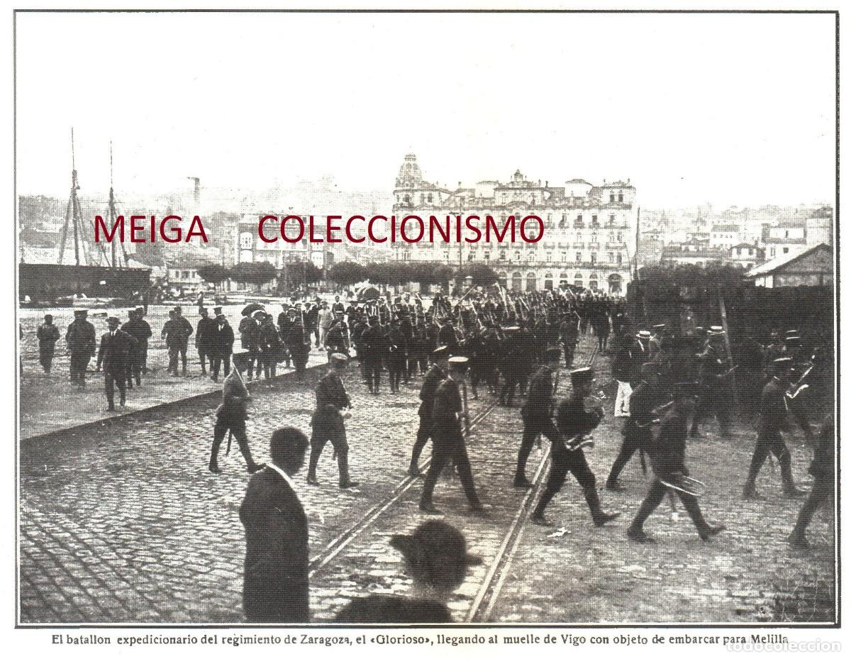 Outros artigos de papel: �Q565 - [A&Ntilde;O 1921]. VIGO. BATALLON MILITAR DE ZARAGOZA. EL GLORIOSO. GALICIA. [LEER DESCRIPCION].
