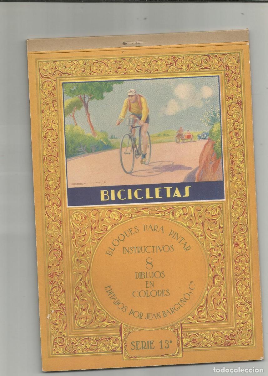 Otros art&iacute;culos de coleccionismo en papel: BICICLETAS BLOQUES PARA PINTAR INSTRUCTIVOS SERIE 13&ordf;