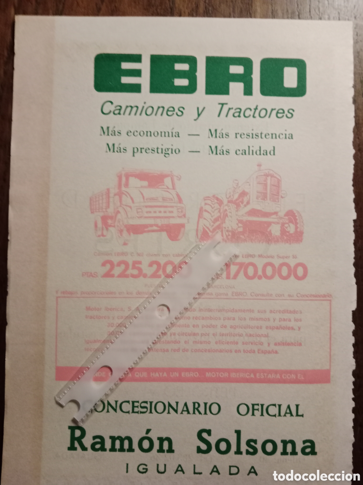Outros artigos de papel: Publicidad cami&oacute;n tractor Ebro de 1966